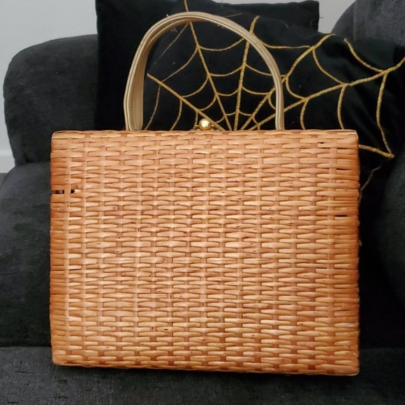 Vintage Bamboo Purse - Picture 2 of 6
